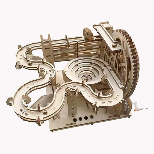 3D Wooden Puzzle Marble Run for Adults Kids - DIY Mechanical Puzzle Assembly Model Building Kit Wood Crafts for Boys and Girls Age 14+ Years Old-CubbioJoy