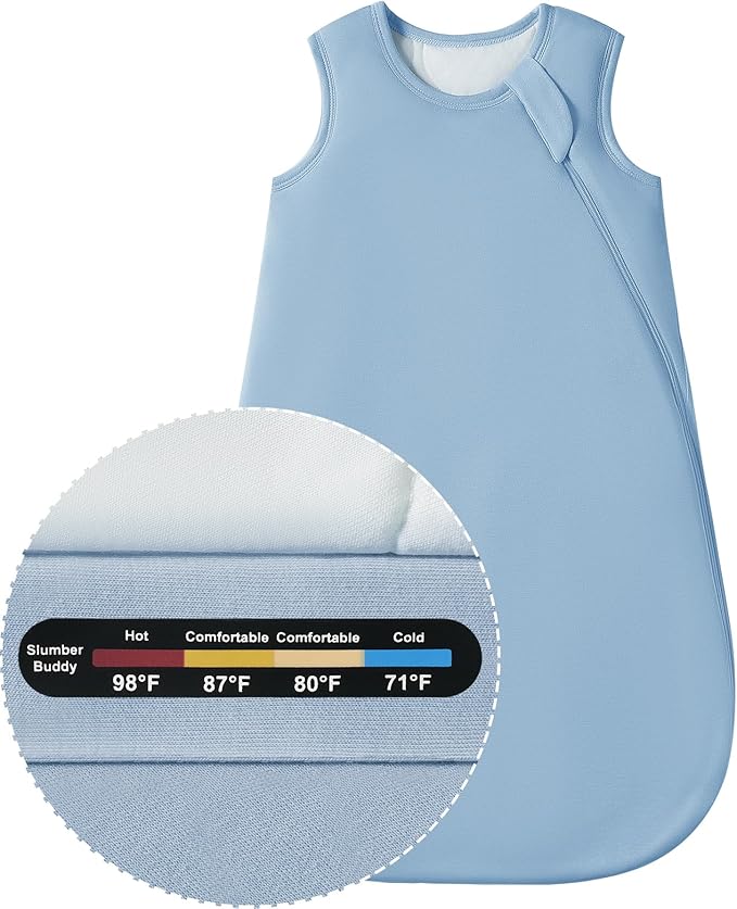 Baby Bamboo Sleep Sack, 70% Rayon Made from Bamboo 30% Cotton 1.0 TOG Infant Wearable Blanket-CubbioJoy