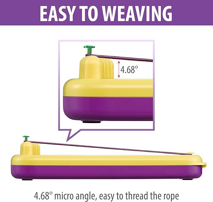 Chilpals Friendship Bracelet Making Kit for Girls,Arts and Crafts for Kids Ages 8-12,Birthday Gifts Ideas for Girl 7 8 9 10 11 Year Old - 2 in 1 Bracelets String Maker Toys Set (Yellow)-CubbioJoy