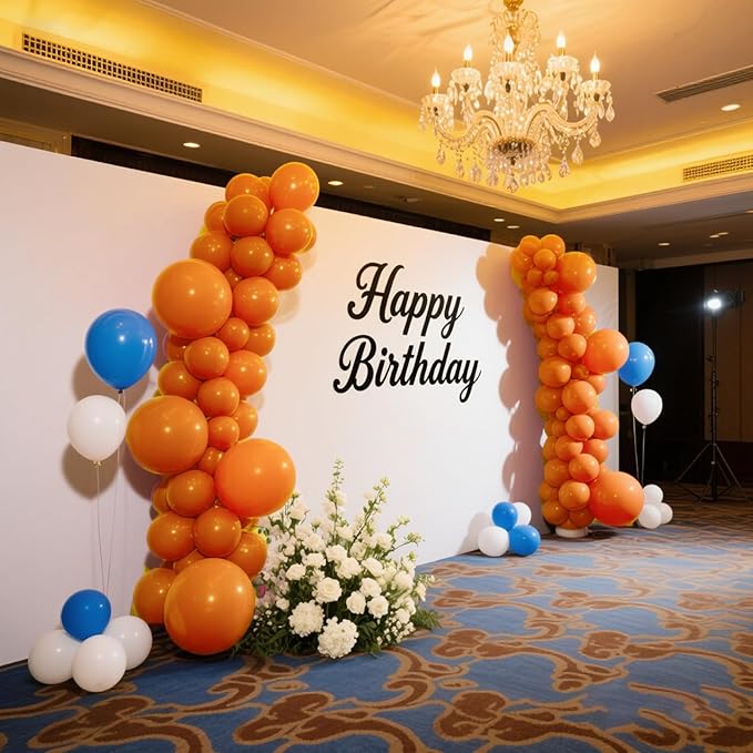 140pcs Orange Round Balloons Different Sizes 18 12 10 5 Inch Latex Balloons for Arch Decoration Party Balloon Kit for Graduation Birthday Party Wedding Balloon Baby Shower Decoration-CubbioJoy