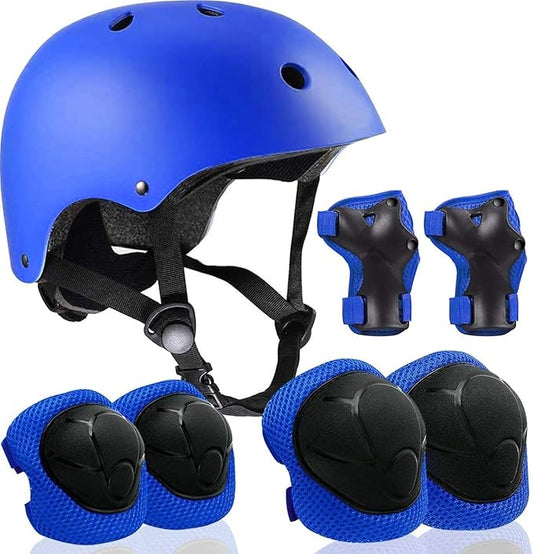 Adjustable Helmet for Ages 3-16 Kids Toddler Boys Girls Youth,Protective Gear with Elbow Knee Wrist Pads for Multi-Sports Skateboarding Bike Riding Scooter Inline skatings Longboard Roller Skate-CubbioJoy