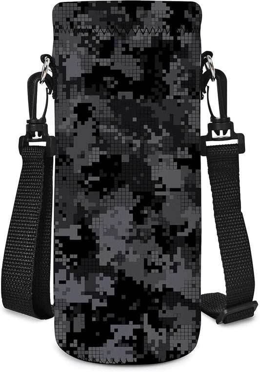 AUPET Water Bottle Sling Bag Carrier Crossbody Sleeve,Insulated Neoprene Bottle Case Holder Pouch Cover 500ML/17oz with Shoulder Strap for Walking Women Men-CubbioJoy