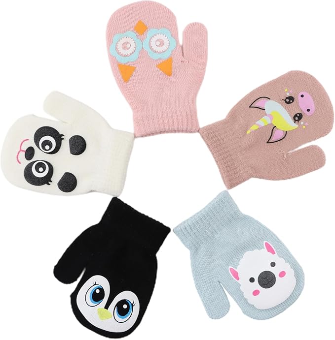 Baby Winter Mittens Toddler Stretch Knit Gloves Magic Warm Glove for Baby Boys Girls-CubbioJoy