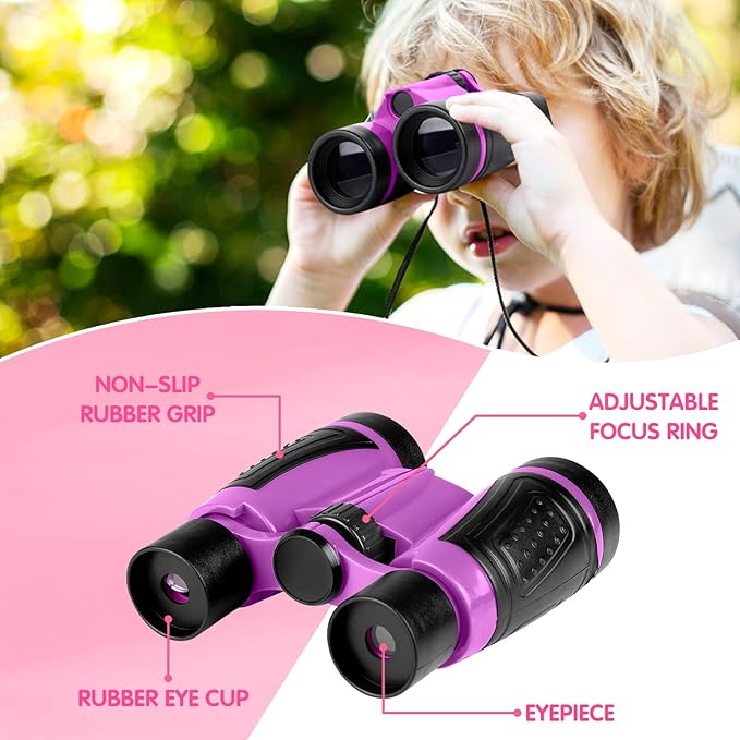 INNOCHEER Explorer Kit & Bug Catcher Kit for Kids Outdoor Exploration for Boys Girls 3-12 Years Old (Purple)-CubbioJoy