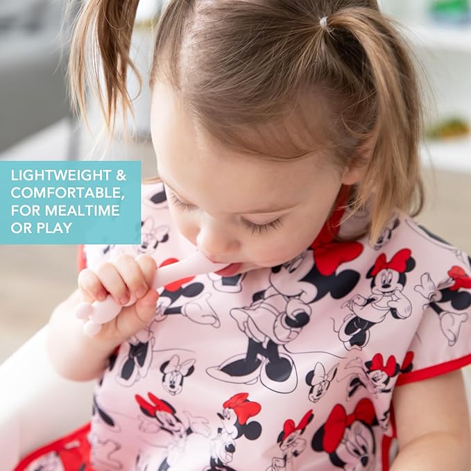 Bumkins Bibs - Toddler Bibs, Waterproof, Large for 1-3 Years, Short Sleeve-CubbioJoy