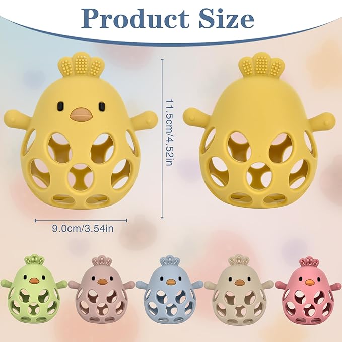 Baby Teething Toys, Teething Toys, Teethers for Babies 3-6 Months, Baby Chew Toys, BPA Free Teether Mitten with Soft Texture for Sensory Exploration and Itching Teething Relief-CubbioJoy