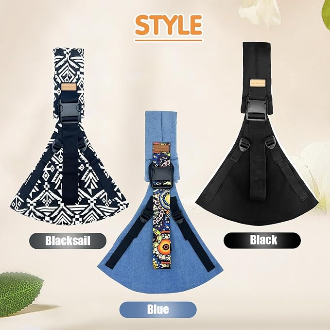 Baby Sling Carrier,Toddler Carrier,Upgraded 2025 Baby Sling with 4 Adjustable Straps(10-30lbs),Lightweight,Portable and One Size Fits All(Leopard Print)-CubbioJoy