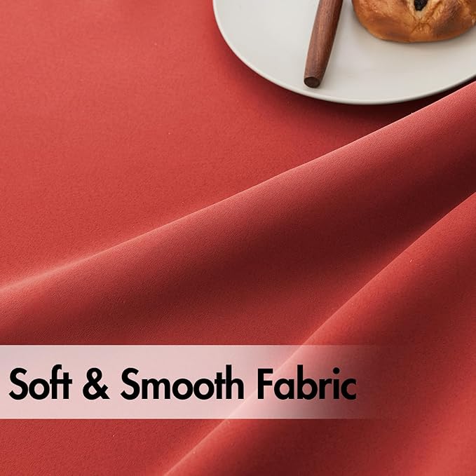 ANRODUO Back Tab Blackout Curtains for Bedroom Living Room, Rod Pocket Pinch Pleated Thermal Insulated Room Darkening Curtains 54 Inches Long 2 Panels, Burnt Orange, 42 x 54 Inch-CubbioJoy