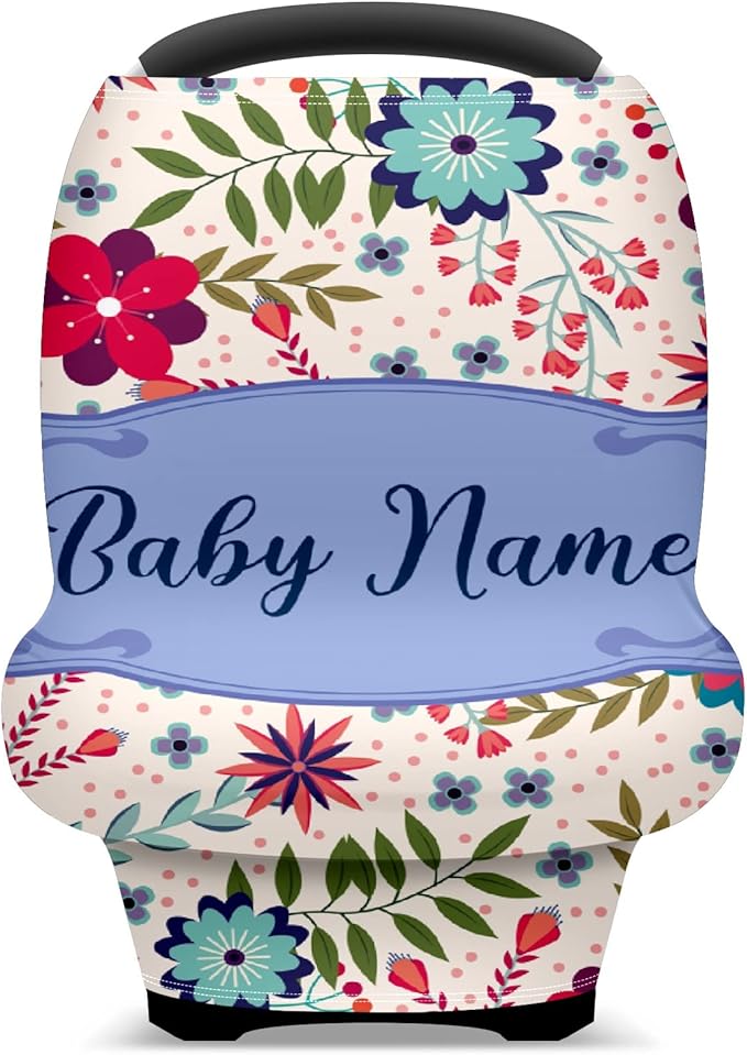 Baby Car Seat Stroller Cover Nursing Cover New Mom Breastfeeding Scarf Soft Stretchy Infant Carrier Cover Car Canopy Coverage-CubbioJoy