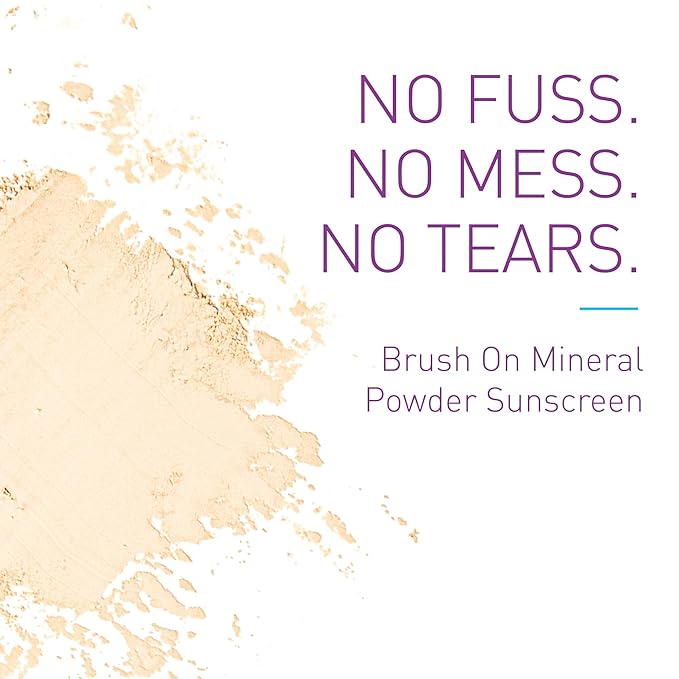 BOB KIDS SPF 30 Brush On Mineral Powder Sunscreen, Broad Spectrum Protection, Water Resistant 80 Mins, Fragrance Free, Easy to Apply for Kids & Babies, Mfg in USA, 2-Pack-CubbioJoy