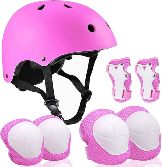Adjustable Helmet for Ages 3-16 Kids Toddler Boys Girls Youth,Protective Gear with Elbow Knee Wrist Pads for Multi-Sports Skateboarding Bike Riding Scooter Inline skatings Longboard Roller Skate-CubbioJoy