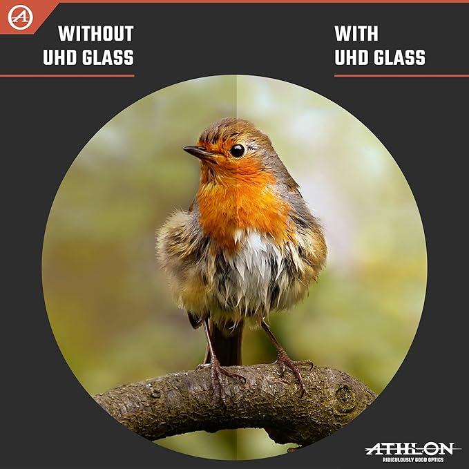 Athlon Optics 8x42 Midas UHD Gray Binoculars with ED Glass for Adults and Kids, High-Powered Binoculars for Hunting, Birdwatching, and More-CubbioJoy