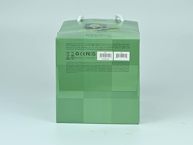 Divoom Ditoo Programmable Pixel Art LED-Bluetooth-Speaker Showing-Clock Emoji DIY Design for Home Wedding Party Decoration with Wireless App Control (Green)-CubbioJoy