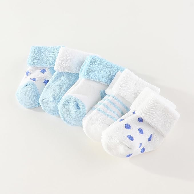 Baby Hats Mittens and Socks Set Cotton Newborn Hat Beanie Soft Infant Girls Boys Caps Gloves 0-6 month-CubbioJoy