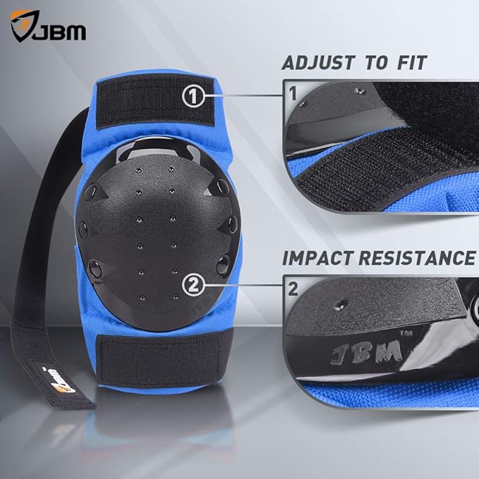JBM Adult & Kids Knee Pads Elbow Pads and Wrist Guards for Inline Skating, Roller Skating, Skateboarding, Scootering-CubbioJoy