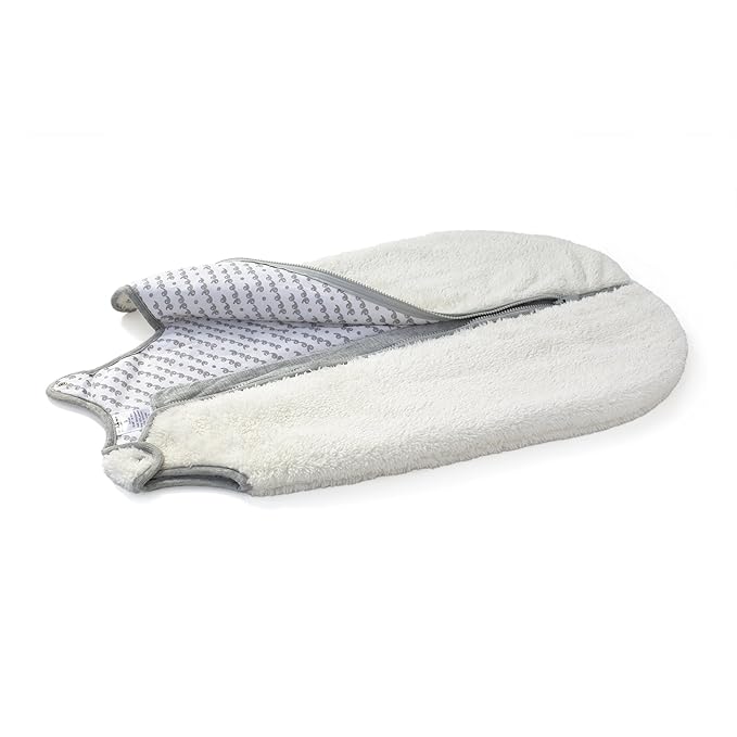 baby deedee Sleep Nest Teddy Baby Sleeping Bag, Ivory, Small (0-6 Months)-CubbioJoy