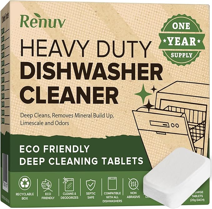 Dishwasher Cleaner + Washing Machine Cleaner Bundle - Heavy Duty Appliance Deep Cleaning, Descaling and Deodorizing.-CubbioJoy