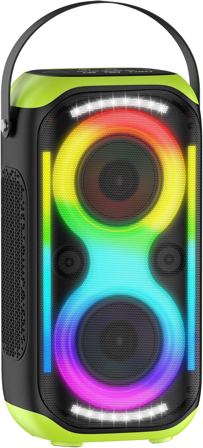 Bluetooth Speaker 160W Loud Wireless Boombox Portable Big Powerful Deep Bass Sound TWS Large Outdoor Home Party Speakers with Subwoofer LED Lights-CubbioJoy