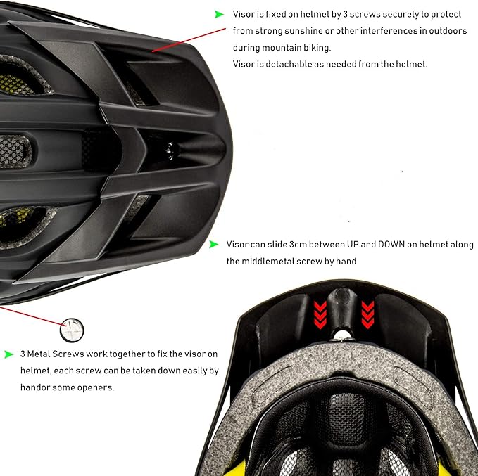 Kids Bike Helmet, SIFVO Kids Helmet 8+ Boys and Girls Bike Helmet with Cool Visor, Bike Helmets for Kids, Youth Bike Helmet Kids Mountain Bike Helmet Lightweight and Sturdy【55-58cm】-CubbioJoy