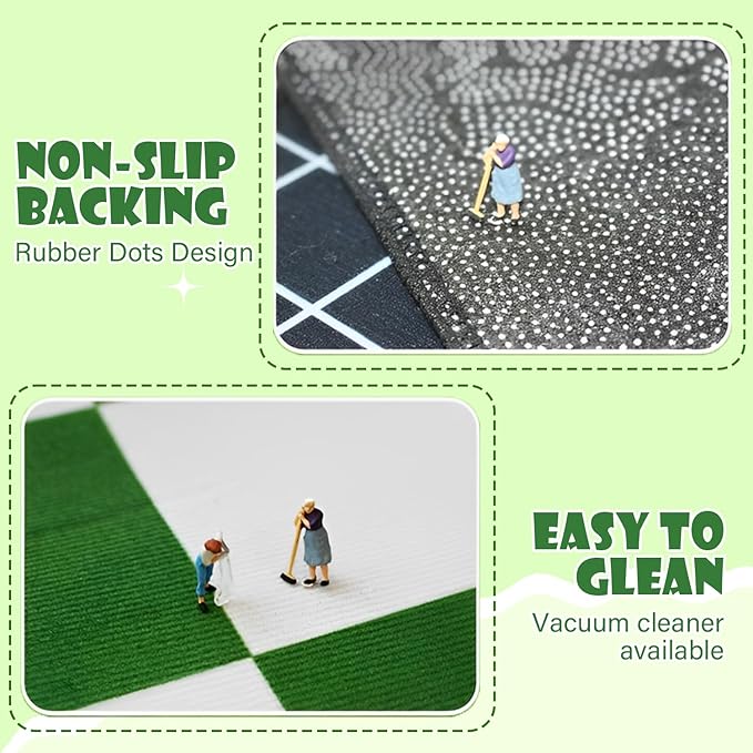 Car Rug,Kids Play Rug with Roads,Playroom Toy Car Rug, Car Track Rug City Map for Bedroom Classroom - (78.7X59 Inches)-CubbioJoy