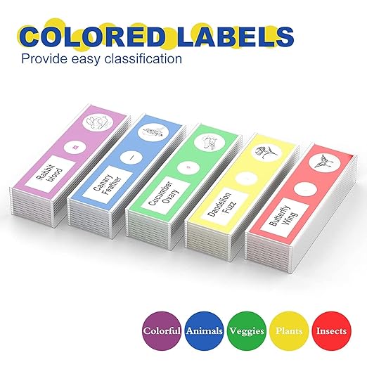 60Pcs Prepared Microscope Slides Specimen Animals Insects Plants Flowers Sample Biological Specimen, Stereo Microscope Slide for Kids Children Students Enlighten Education-CubbioJoy