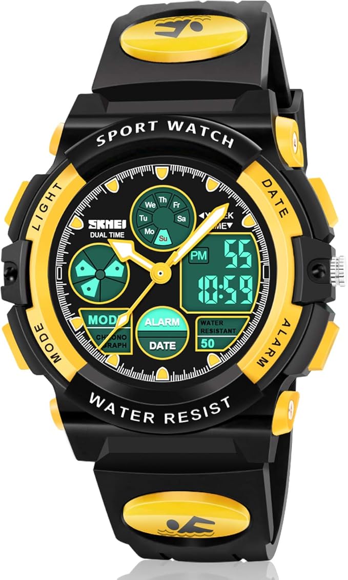 ATIMO LED Multi Function Waterproof Watch for Kids - Kids Gifts-CubbioJoy