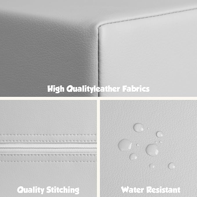 6-Piece Soft PU Leather Toddlers Climbing Toys, Baby Foam Climbing Blocks for Kids 3, Baby Climbing Structures Play Gym for Toddlers, Indoor Climb and Crawl Activity Play Set-CubbioJoy