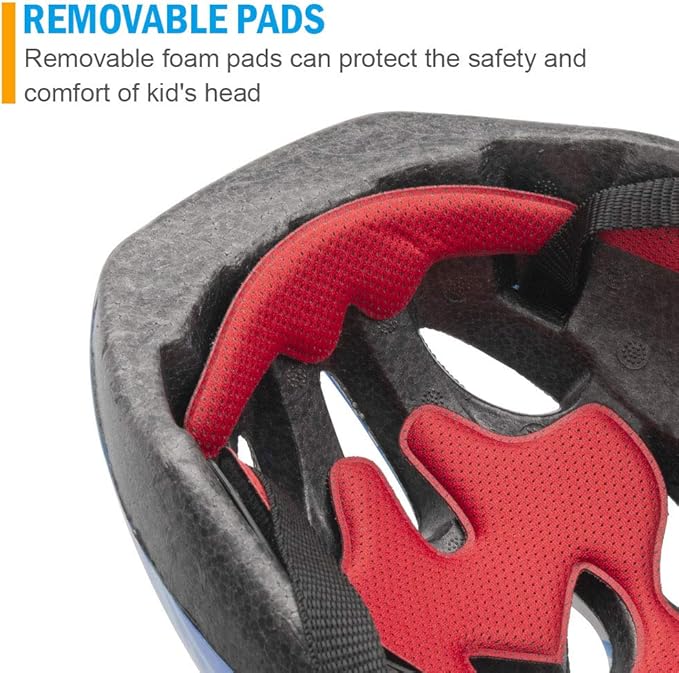 Kid Bicycle Helmets, LX LERMX Kids Bike Helmet Ages 3-5/5-14 Adjustable from Toddler to Youth Size, Durable Kids Bike Helmet with Fun Designs for Boys and Girls-CubbioJoy