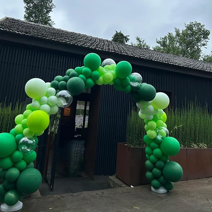 140pcs Dark Green Round Balloons Different Sizes 18 12 10 5 Inch Latex Balloons for Arch Decoration Party Balloon Kit for Graduation Birthday Party Wedding Balloon Baby Shower Decoration-CubbioJoy