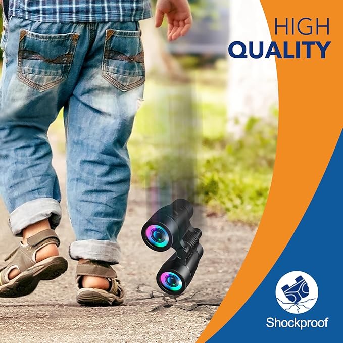 Boy Toys Ages 3-8: Kids Binoculars with Bird Watching Manual 4 5 6 7 8 Year Old Boys Girls Easter Birthday Gifts Outdoor Travel Binoculars Toy for Kid Age 4-6 Toddler Camping|Hiking Toys-CubbioJoy