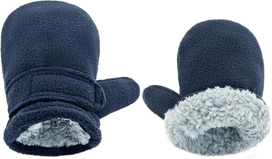 BAVST Baby Toddler Winter Mittens Girls Warm Fleece Lined Gloves Kids Sherpa Lined Mittens for Boys-CubbioJoy