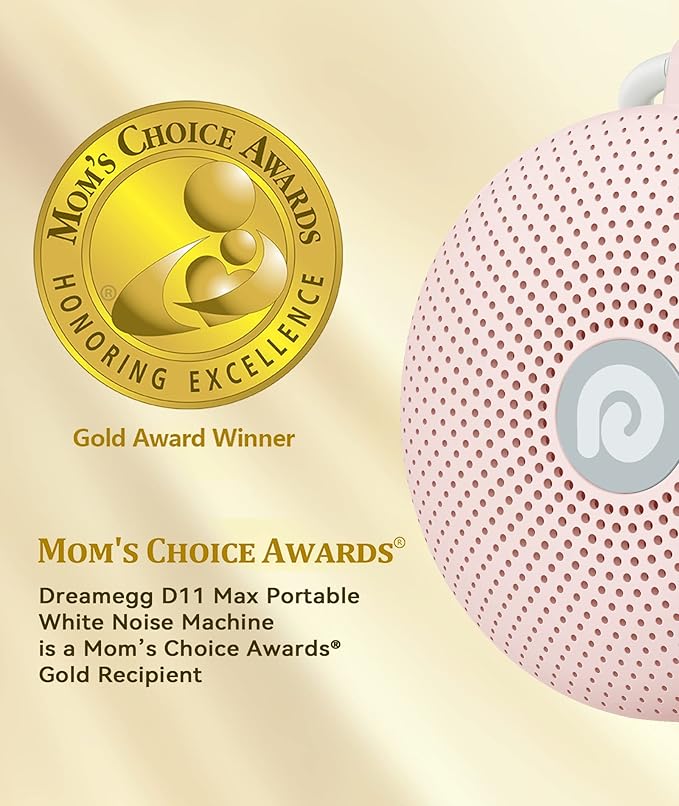 Dreamegg Sound Machine - Portable Sound Machine for Baby Adult, Features Powerful Battery, 21 Soothing Sound, Noise Canceling for Office & Sleeping, Sound Therapy for Home, Travel, Gift-CubbioJoy