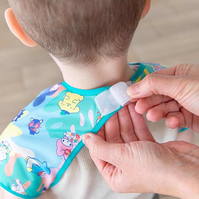 Bumkins Bibs - Toddler Bibs, Waterproof, Large for 1-3 Years, Short Sleeve-CubbioJoy