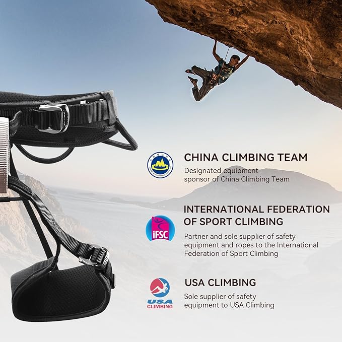 KAILAS Kids Rock Climbing Harness Child Safety Belt Climbing Gear Adjustable Lightweight Indoor Gyms Beginners Youth-CubbioJoy