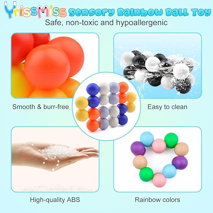 3PCS Sensory Fidget Toys for Adults Toddlers Kids,Autism Sensory Toys for Autistic Children , Calm Down Corner Classroom Toys, Stocking Stuffers Present for Kids Boys Girls 3+ Year Old Age(B)-CubbioJoy
