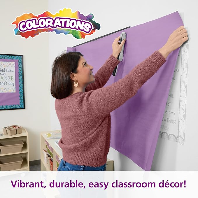 Colorations DSPU Dual Surface Paper Roll, Purple, 36" x 1000' (1 Roll)-CubbioJoy