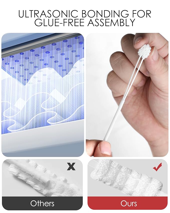 dearlomum Upgraded 32PCS Baby Tongue Cleaner, Disposable Newborn Toothbrush & Oral Cleaning Stick, Gauze Gum Cleaner for Infant Dental Care, 0–36 Months Baby Mouth Wipes-CubbioJoy