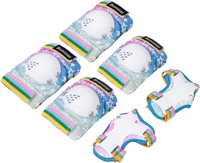 BOSONER Kids/Youth Knee Pad Elbow Pads for Roller Skates Cycling BMX Bike Skateboard Inline Rollerblading, Skating Skatings Scooter Riding Sports-CubbioJoy