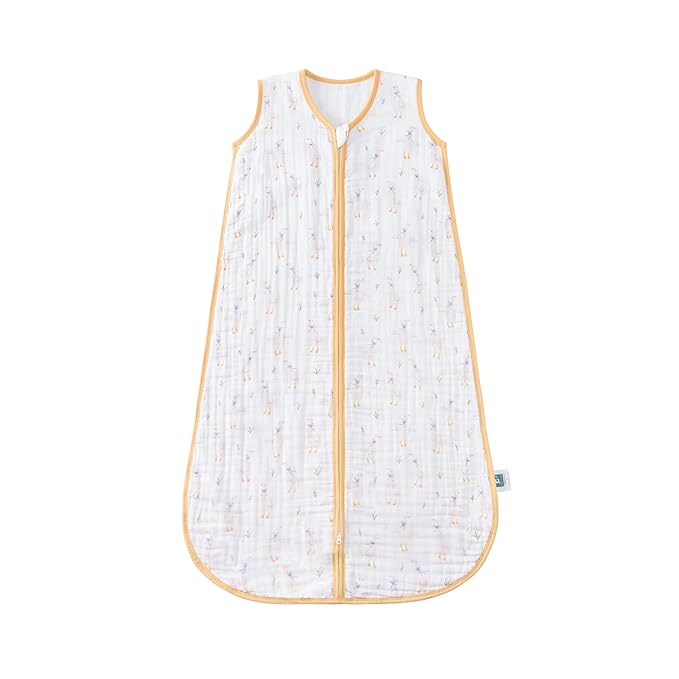 Baby Sleep Sack 2-4 T Baby Wearable Blanket 100% Organic Cotton 0.5 TOG Toddler Sleep Sacks 2- Way Zipper Soft 4 Layers 2T 3T 4T Goose-CubbioJoy