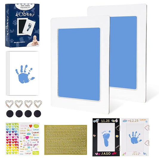 Inkless Baby Hand and Footprint Kit,Clean Touch Ink Pad for Baby Footprint Kit,No Mess Dog Paw Print Kit,DIY Footprint Ink for Baby Keepsake Gifts for Boys and Girls-CubbioJoy