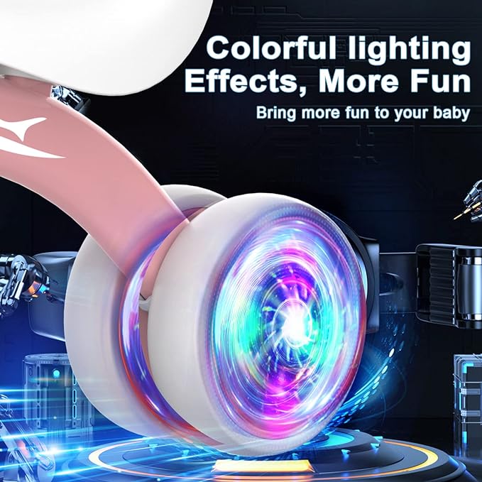 Colorful Lighting Baby Balance Bike Toys for 1 Year Old Girl Gifts, 10-36 Month Toddler Balance Bike, No Pedal 4 Silence Wheels & Soft Seat Pre-School First Riding on Toys, 1st Birthday Gifts.-CubbioJoy
