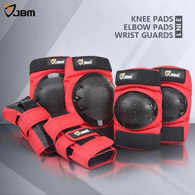 JBM Adult & Kids Knee Pads Elbow Pads and Wrist Guards for Inline Skating, Roller Skating, Skateboarding, Scootering-CubbioJoy