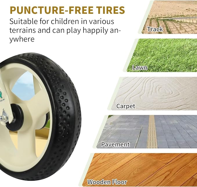 Dinosaur-Themed Toddler Balance Bike Toys for 2-7 Year Old Girls & Boys - Music & Lighting Effects, No-Pedal Training Bike, Best Gifts for Kids with Carbon Steel Frame & Adjustable Handlebar-CubbioJoy