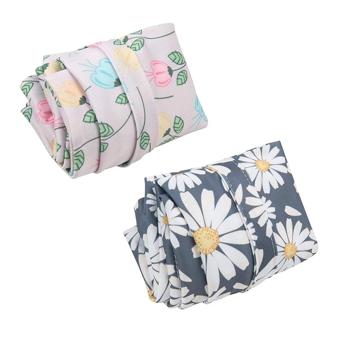 ALVABABY 2pcs Cloth Diaper Wet Dry Bags Waterproof Reusable with Two Zippered Pockets Travel Beach Pool Daycare Soiled Baby Items Yoga Gym Bag for Swimsuits or Wet Clothes L0821-CubbioJoy