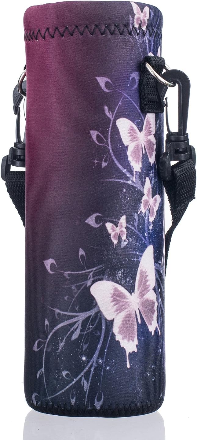AUPET Water Bottle Bag Carrier,24oz/32oz Insulated Neoprene bottle Sling Holder Case Pouch Cover for 1000ML/750ML Bottles with Shoulder Strap for walking-CubbioJoy