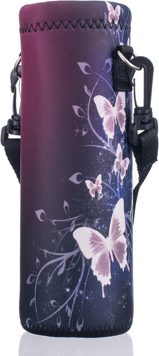 AUPET Water Bottle Bag Carrier,24oz/32oz Insulated Neoprene bottle Sling Holder Case Pouch Cover for 1000ML/750ML Bottles with Shoulder Strap for walking-CubbioJoy