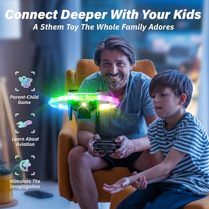 Drones for Kids, 2025 Mini RC Drone Quadcopter with 360 Degree Flip, 90 Degree Surround Flight, 8, 9, 10, 11, 12 Years Old Boys and Girls Ideal Gift Toys-CubbioJoy