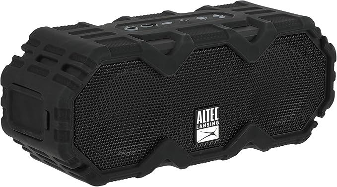 Altec Lansing LifeJacket Mini - Waterproof Bluetooth Speaker with Lights, Portable Wireless Speaker for Pool, Beach, Hiking, Sports, Camping, 16 Hour Playtime, Floats in Water-CubbioJoy