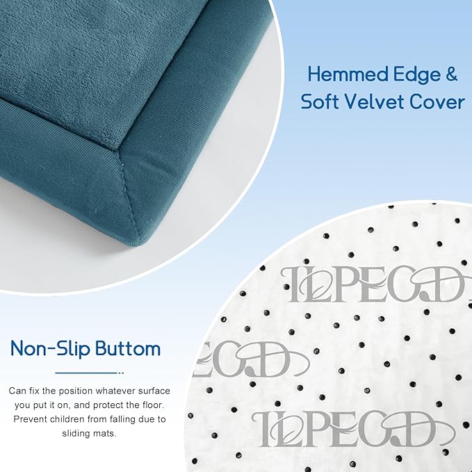 Baby Play Mat 1.2" Thick Memory Foam Nursery Rug Area Rug, 9’2” X 6’7” Yoga Mat Playmat Crawling Mat for Baby,Toddlers, Infants, Kids,Floor Mat Tatami Mat for Living Room with Non-Slip(Green)-CubbioJoy