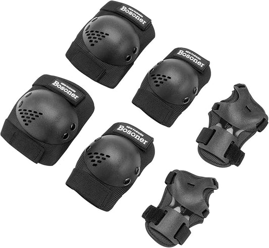 BOSONER Kids/Youth Knee Pad Elbow Pads for Roller Skates Cycling BMX Bike Skateboard Inline Rollerblading, Skating Skatings Scooter Riding Sports-CubbioJoy